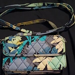Floral Quilted Crossbody Bag